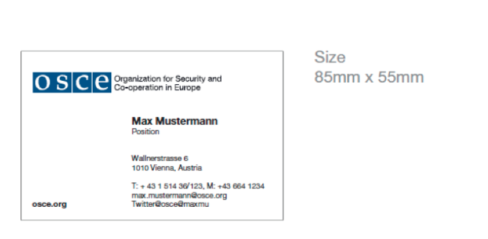 OSCE Business Card